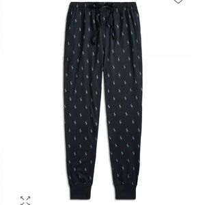 Polo by Ralph Lauren Black Lounge Pant Size XL Jogger Pajama Cotton New
